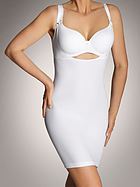 Shapewear open-bust slip, belly, waist and buttocks control